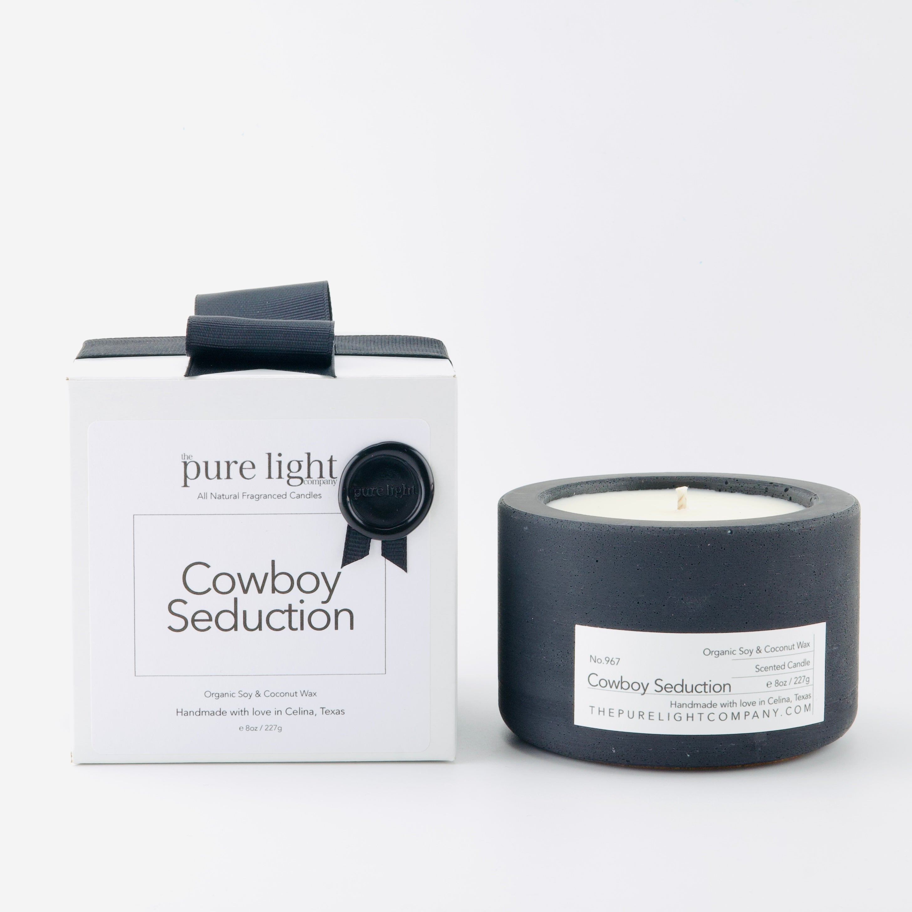 COWBOY SEDUCTION<br>Medium Concrete Candle