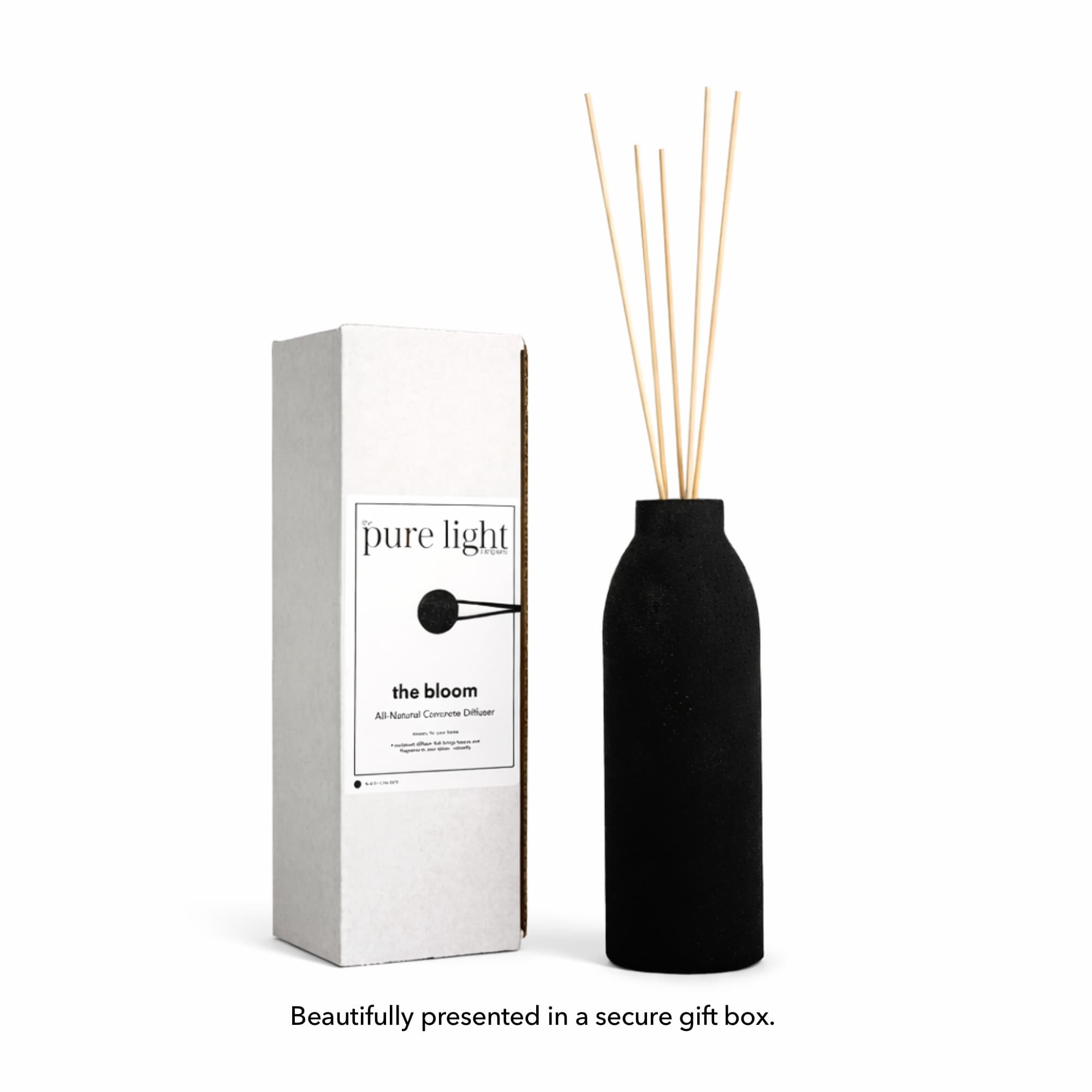 THE BLOOM Black Concrete Diffuser