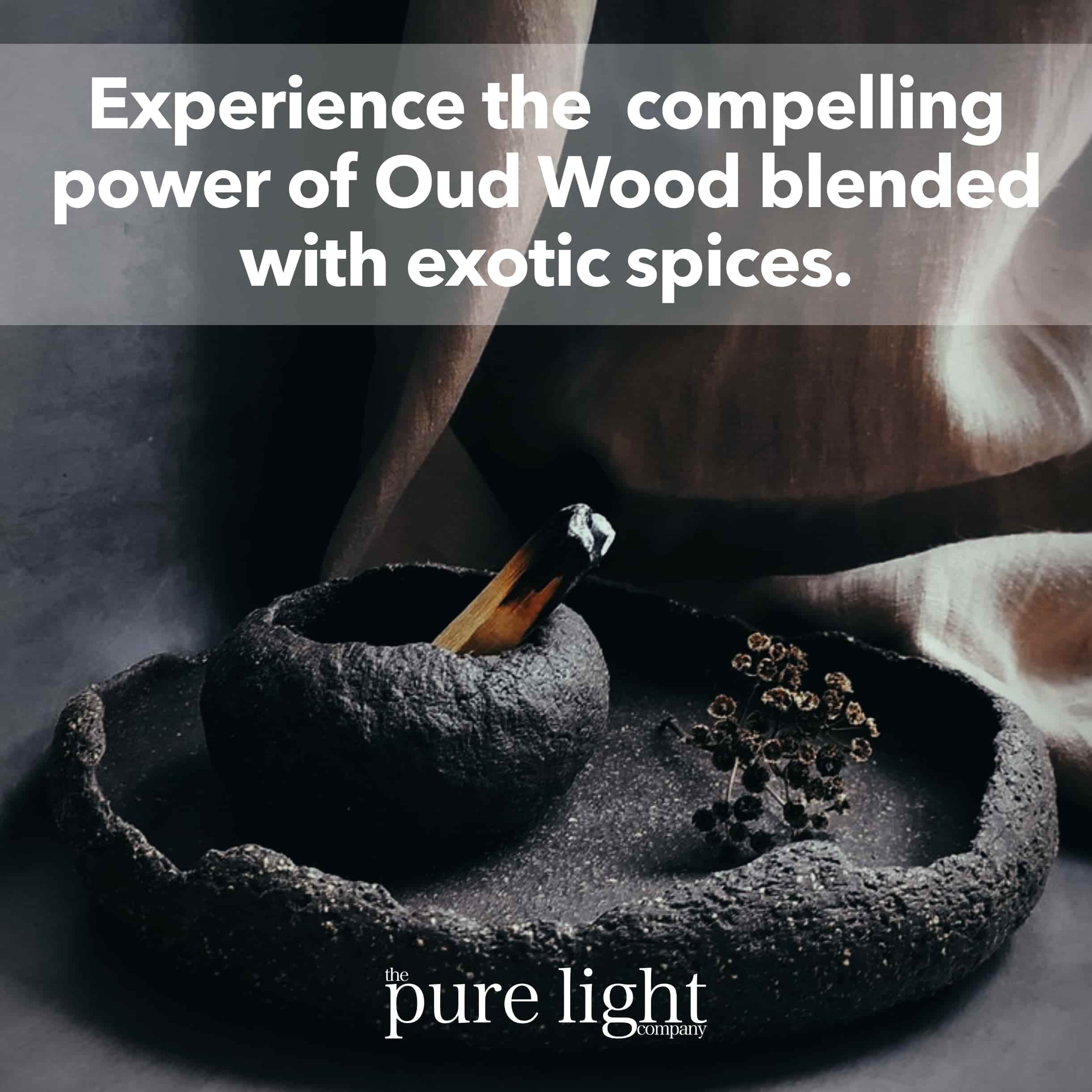 Oud Wood all natural fragranced candle. Once you experience the smell of Oud you will be forever captivated by it's mystery.