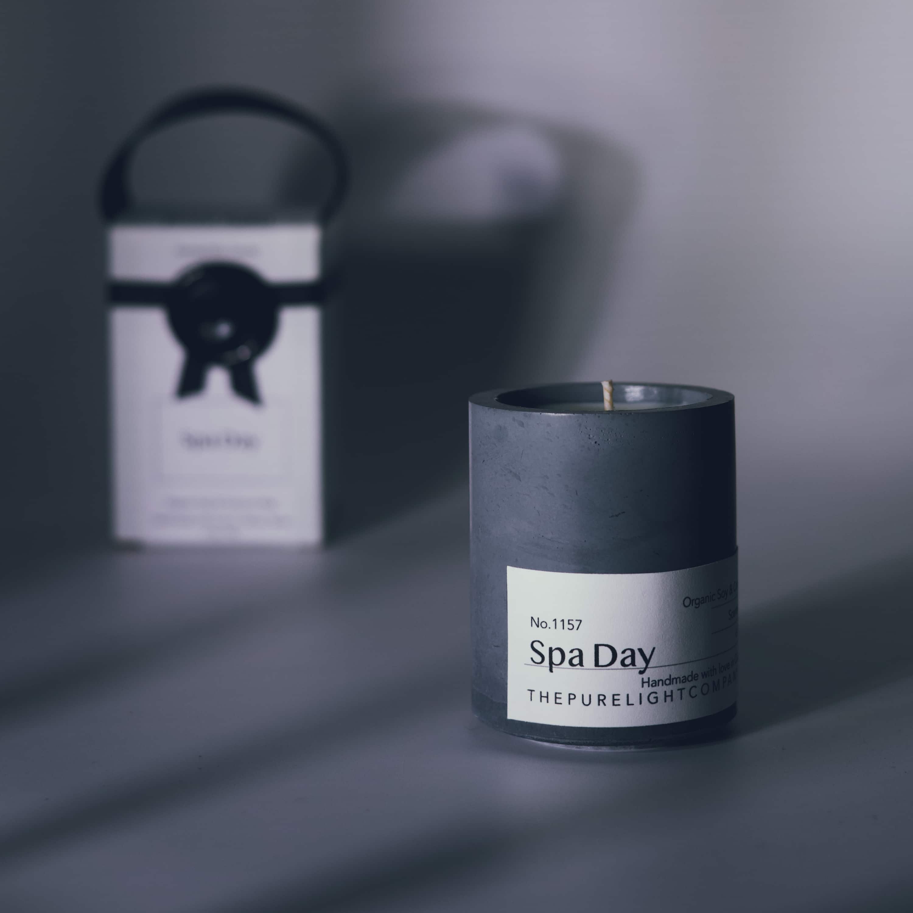 Spa Day Mini Concrete Candle