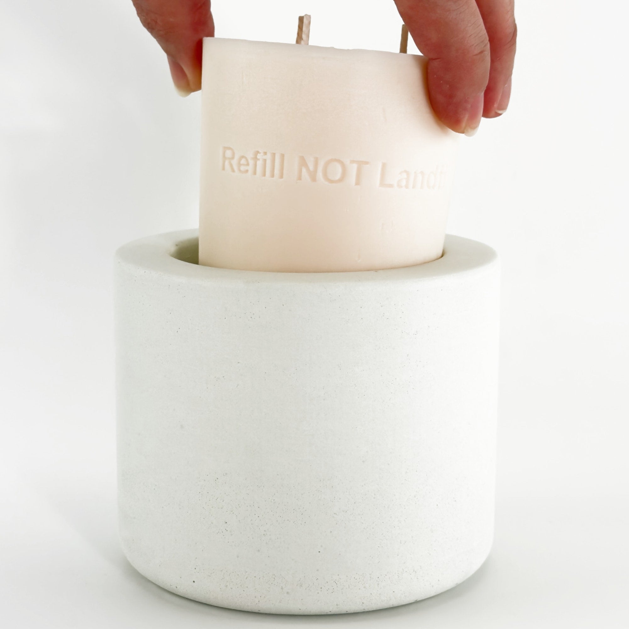 SANTA BABY! REFILL Large Concrete Candle